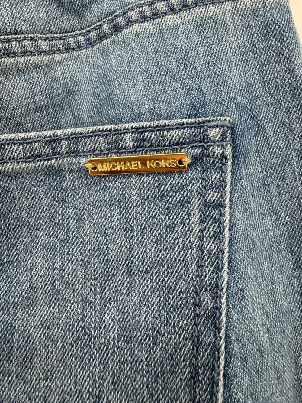Michael Kors Flare Leg Sailor Jeans, Angel Blue, Size 6P - Picture 5 of 12